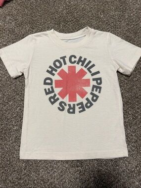 Kids Cream Red Hot Chili Peppers Graphic Tee